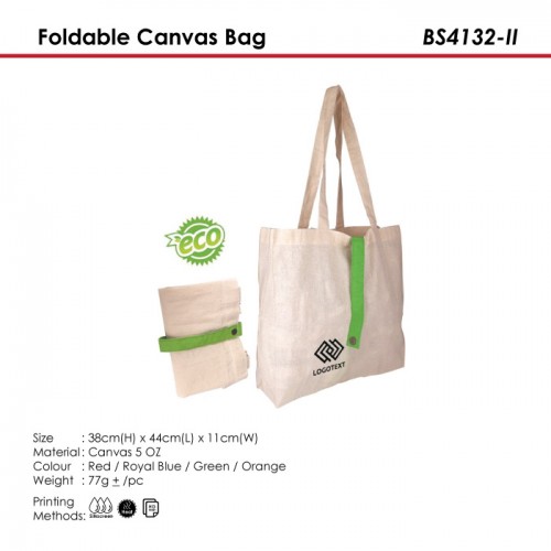 Foldable Canvas Bag - BS4132-II